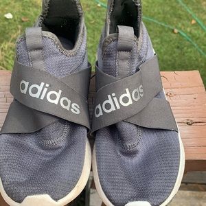 Adidas tennis shoes.